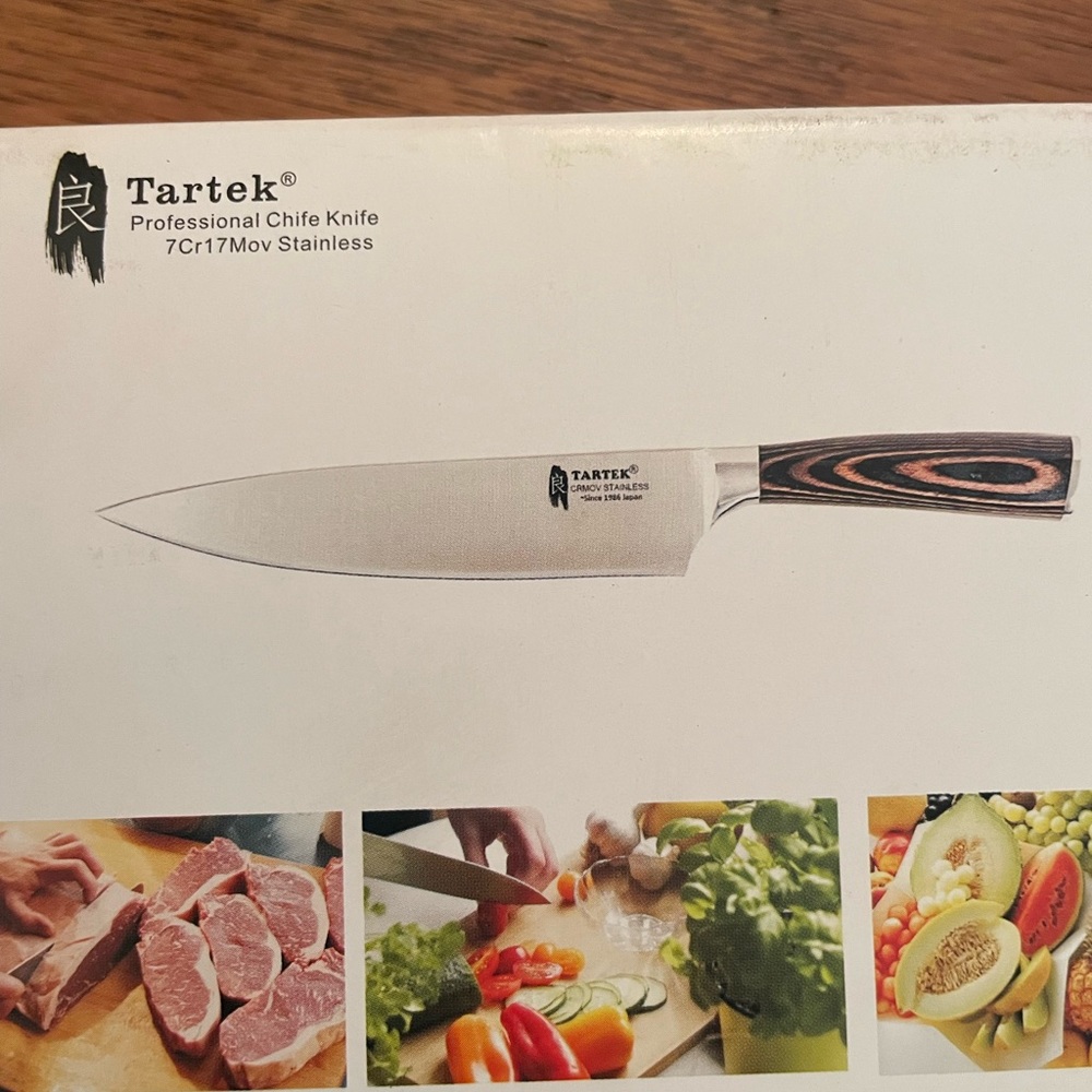 NIB Tartek 8.2” Chef Knife